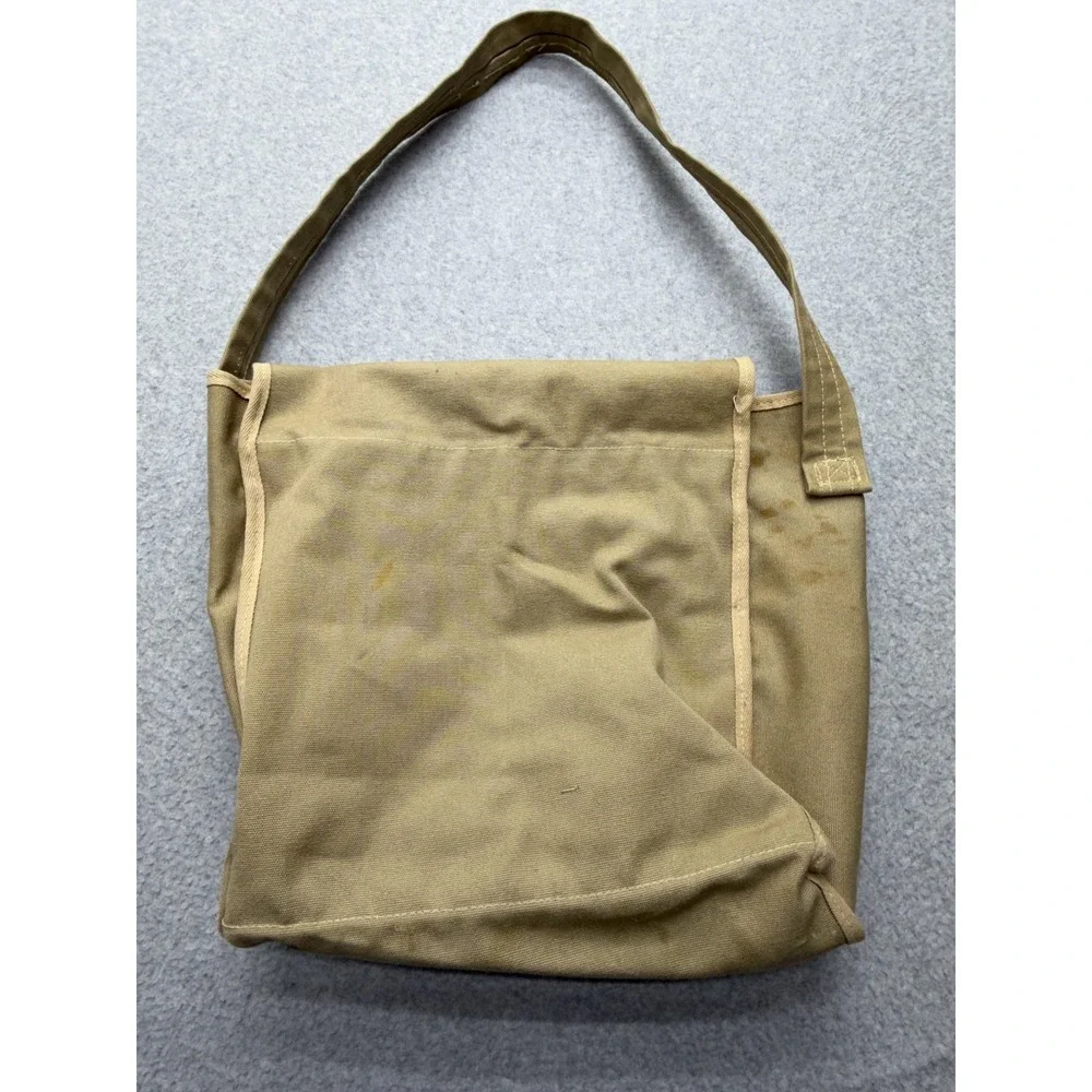 Vintage NBC Sports Wimbledon Bag Messenger‎ One Size Beige Canvas Tennis 1978